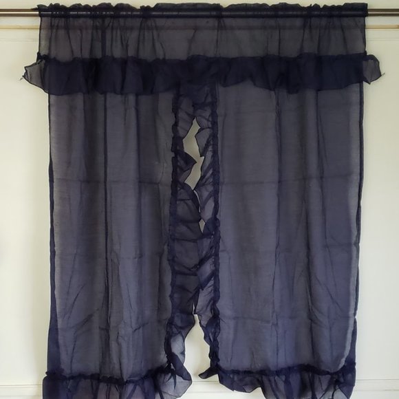 SOLD NEW Vtg Sears Priscilla Navy 60W X 54L - Picture 7 of 9